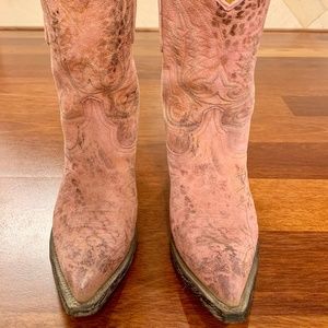 Old Gringo Pink Leopardito Cowboy Boots - Size 7M